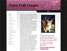 Tablet Screenshot of fairefolkcorgis.com